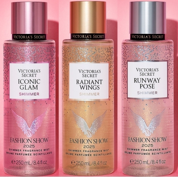 Victoria´s Secret Fashion Show 2025 Shimmer Fragrance Mist Set of 3 NEW,New Products : American Fashion Style Bags On Sale